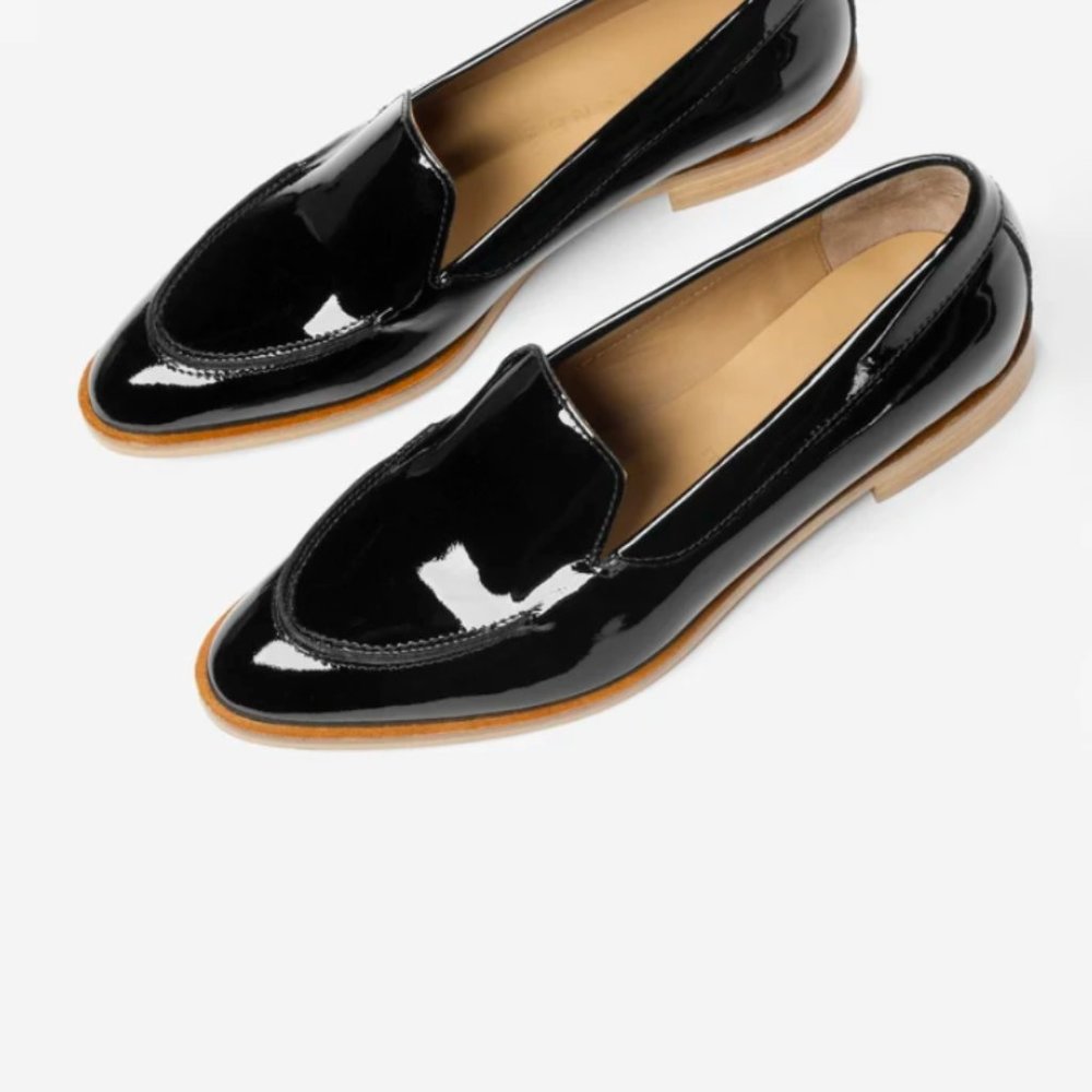 Everlane Modern Loafer Black Patent Leather sz 8